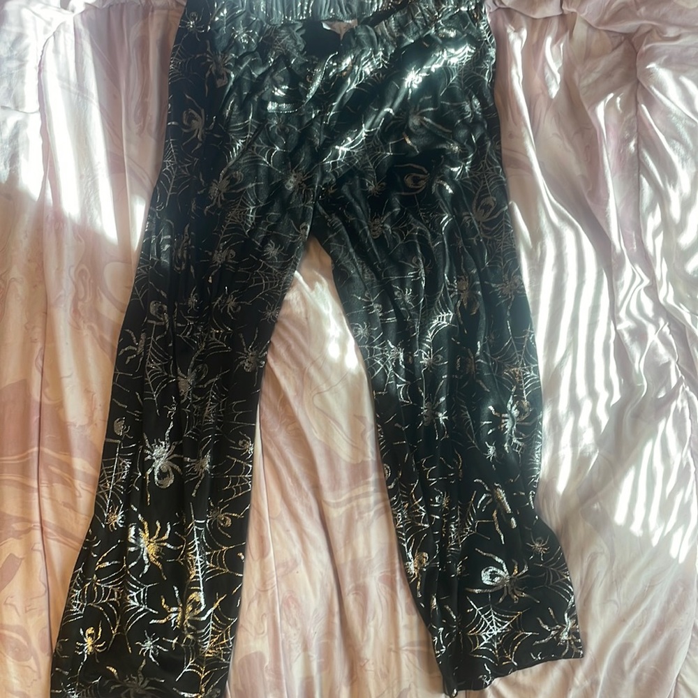Celebrate Halloween Brand Spider Web Women’s PJs